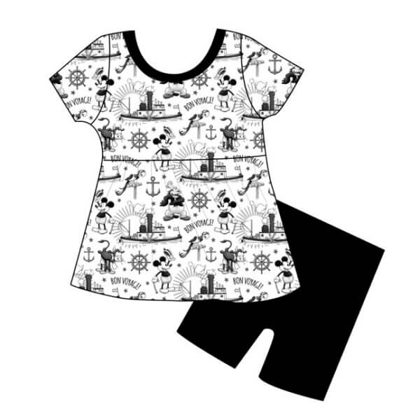 Bon Voyage! Peplum + Biker Daywear Set