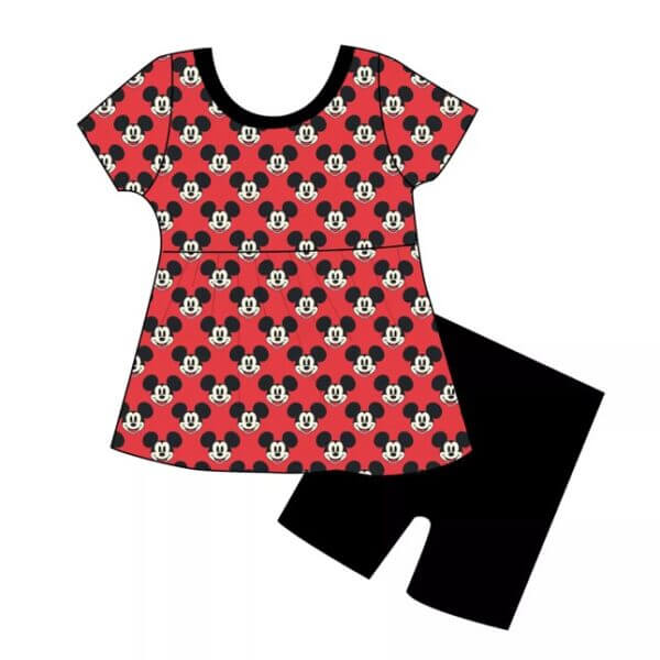 1928 Peplum + Biker Daywear Set